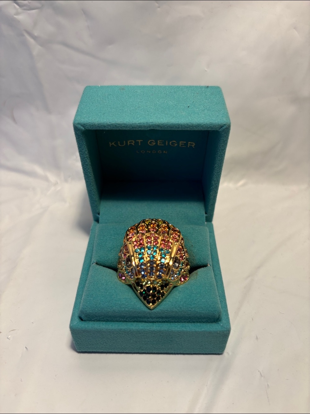 Kurt Geiger London Multi Crystal Eagle Ring